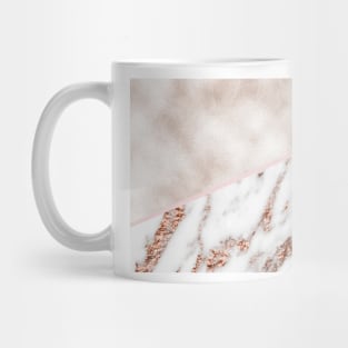 Seychelles rose gold marble Mug